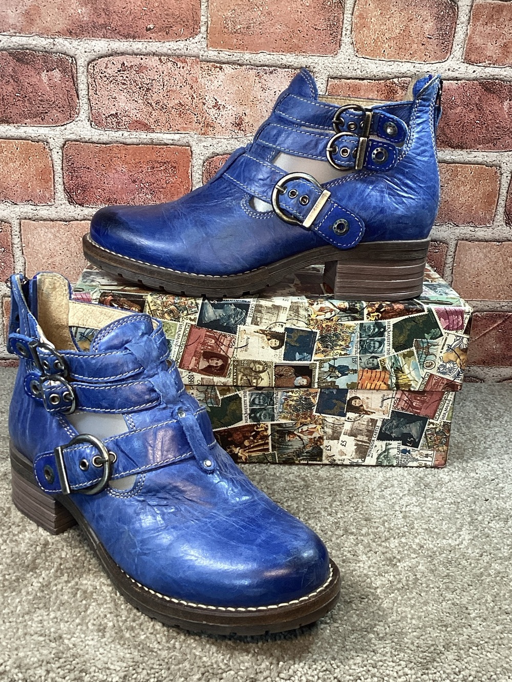 Dromedaris Kelsey womens chunky ankle boots size 38 eu size 7.5-8 US